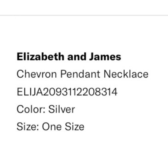 Elizabeth and James Chevron Pendant Necklace sterling - Picture 7 of 8